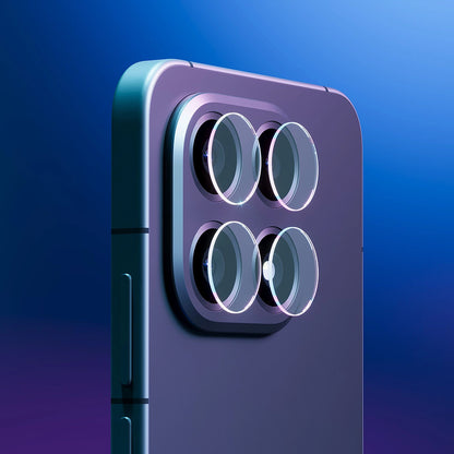 Back Camera Protection Film 3MK Protection for Oppo Find X9 Pro, Tempered Glass, Set of 4 pieces, Transparent