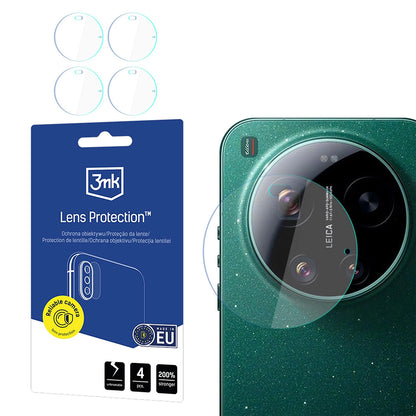 Back Camera Protection Film 3MK Protection for Xiaomi 17 Ultra, Flexible Glass, Set of 4 pieces, Transparent