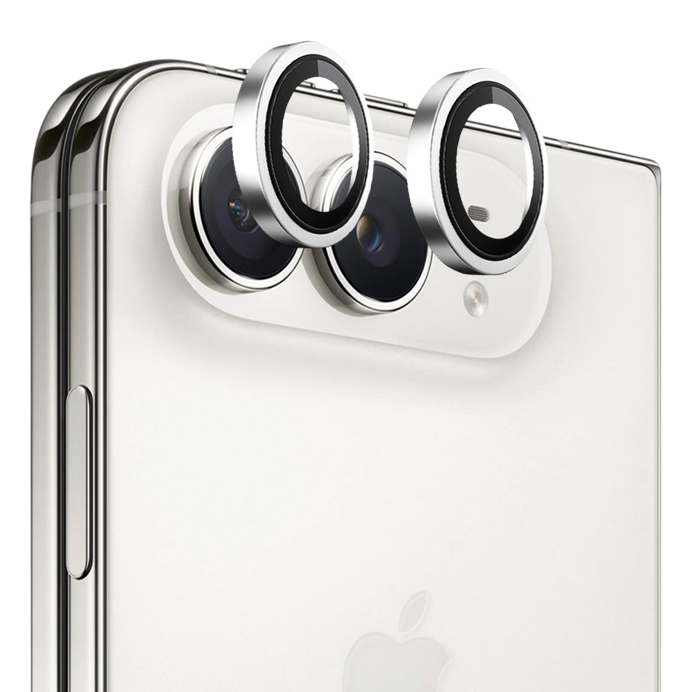 Blueo 99 Anti-Reflective HD Rear Camera Protector for Apple iPhone Duo, Tempered Glass, Silver