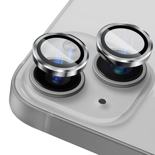 Lito S+ Rear Camera Protective Film for Apple iPhone 14, Tempered Glass, Silver