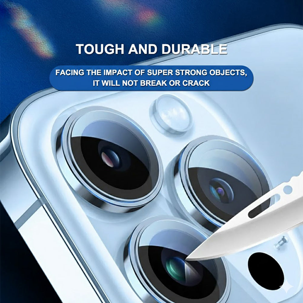 Lito S+ Rear Camera Protective Film for Apple iPhone 18 Pro / 18 Pro Max, Tempered Glass, Blue