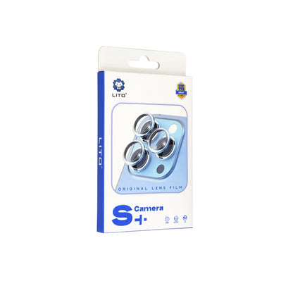 Lito S+ Rear Camera Protective Film for Samsung Galaxy S25 S931, Tempered Glass, Black