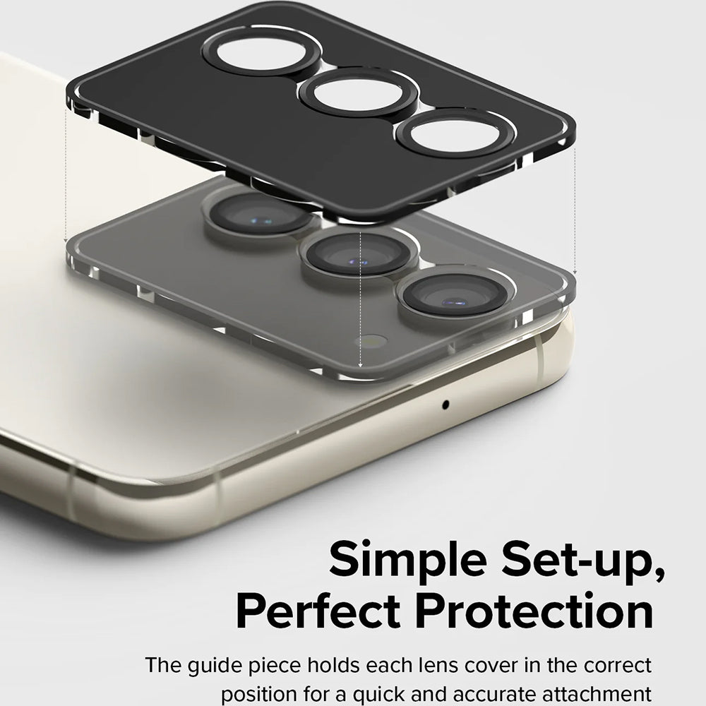 Ringke Rear Camera Protection Film for Samsung Galaxy S23+ S916 / S23 S911, Tempered Glass, Black