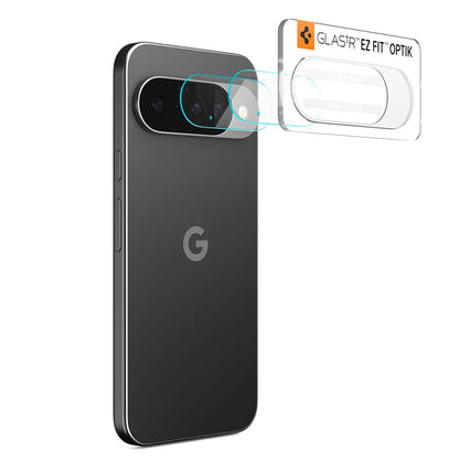 Spigen GlastR Optik Rear Camera Protective Film for Google Pixel 10, Tempered Glass, Set of 2 Pieces, Transparent AGL09661