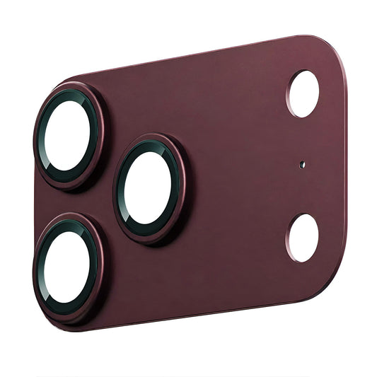 Techsuit Rear Camera Protector for Apple iPhone 18 Pro Max, Tempered Glass, Burgundy