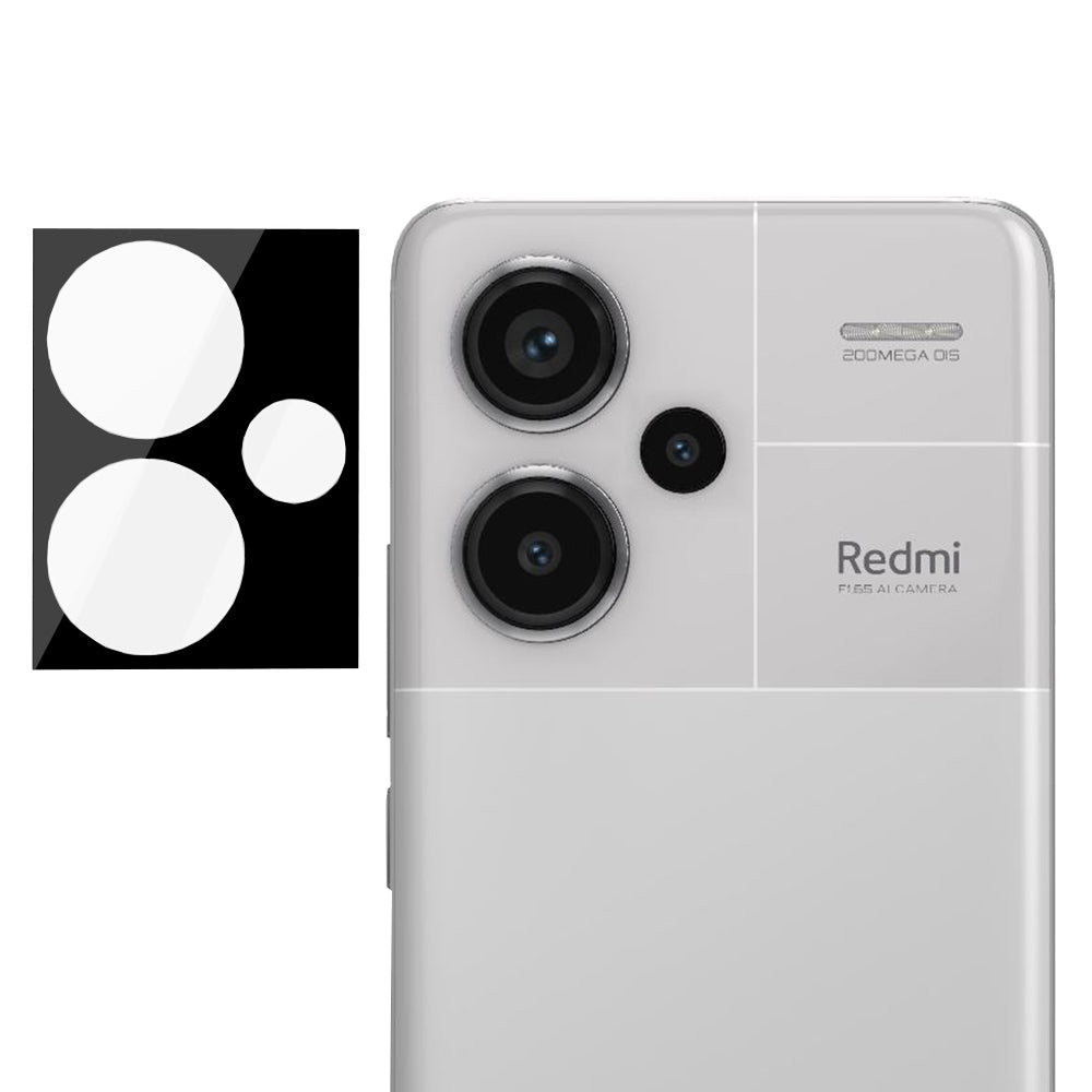 Techsuit Rear Camera Protective Film for Xiaomi Redmi Note 13 Pro+, Tempered Glass, Black