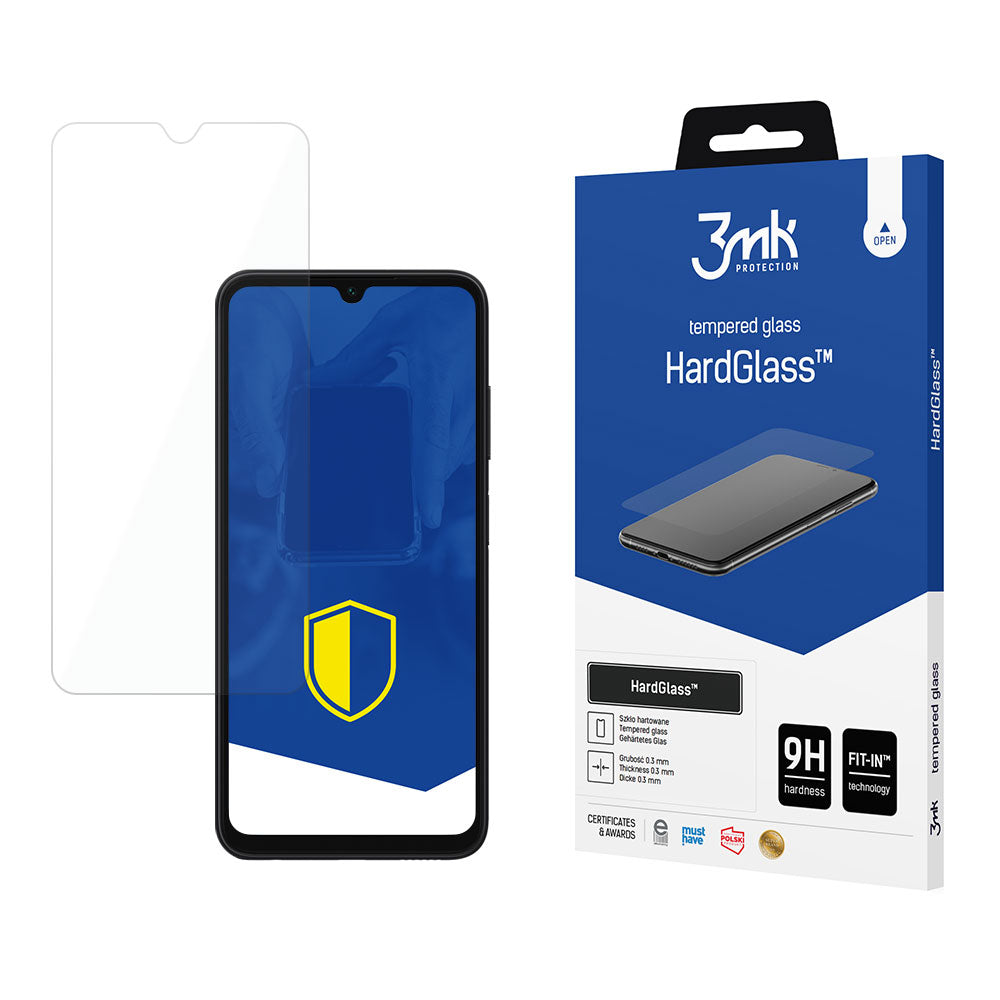 3MK HardGlass Screen Protector for Samsung Galaxy A05s A057, Tempered Glass, Full Glue