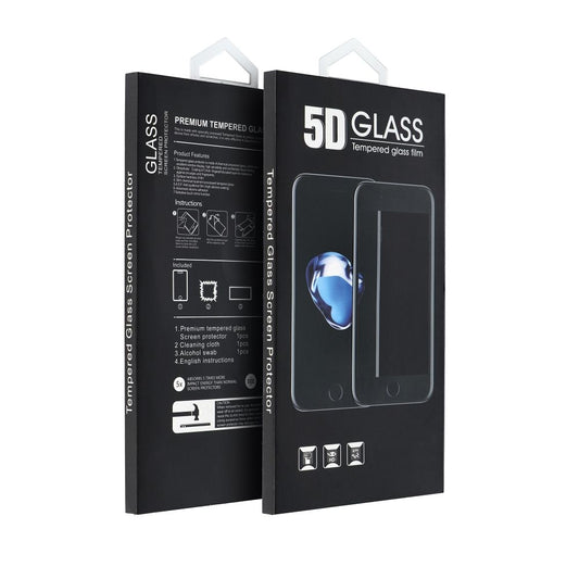 OEM Screen Protector Film for Samsung Galaxy A17 4G / A17 5G / A16 5G A166 / A16 4G A165, Tempered Glass, Full Glue, 5D, Black