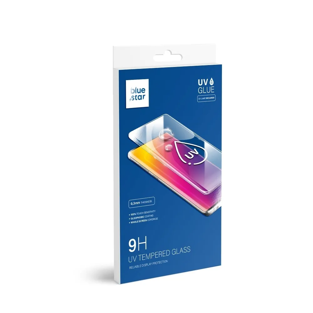 Blue Star Screen Protector for Samsung Galaxy S20 G980, Tempered Glass, UV Glue