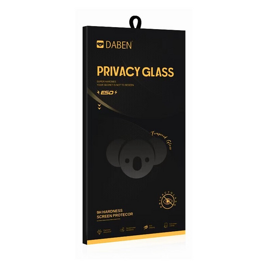 Privacy Bear Screen Protector for Apple iPhone 15 Pro Max, Tempered Glass, Full Glue
