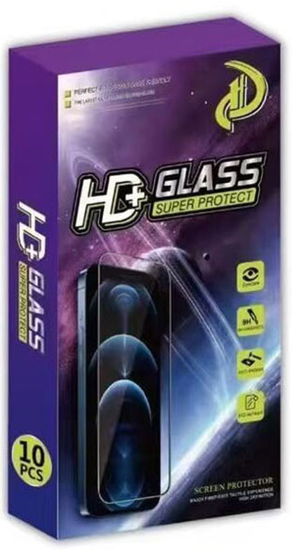 OEM Screen Protector for Apple iPhone 16 Pro Max, Tempered Glass, Full Glue, Set of 10 pieces, 9D, Black