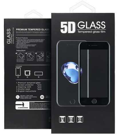 Matte OEM Screen Protector for Apple iPhone 16 Pro Max, Tempered Glass, Full Glue, 5D, Black