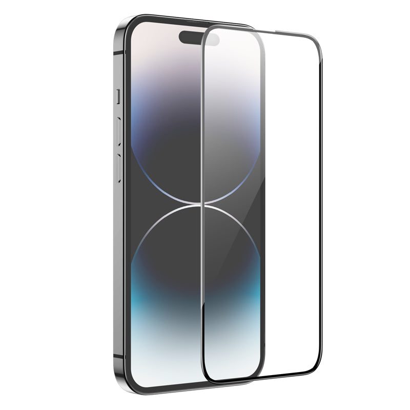 HOCO G16 Screen Protector for Apple iPhone 14 Pro, Tempered Glass, Full Glue, 5D, Black