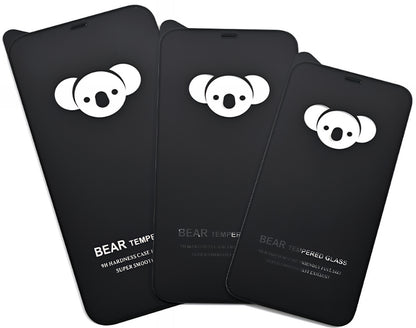 Bear HD Screen Protector for Apple iPhone 17 Pro Max, Tempered Glass, Full Glue, Black
