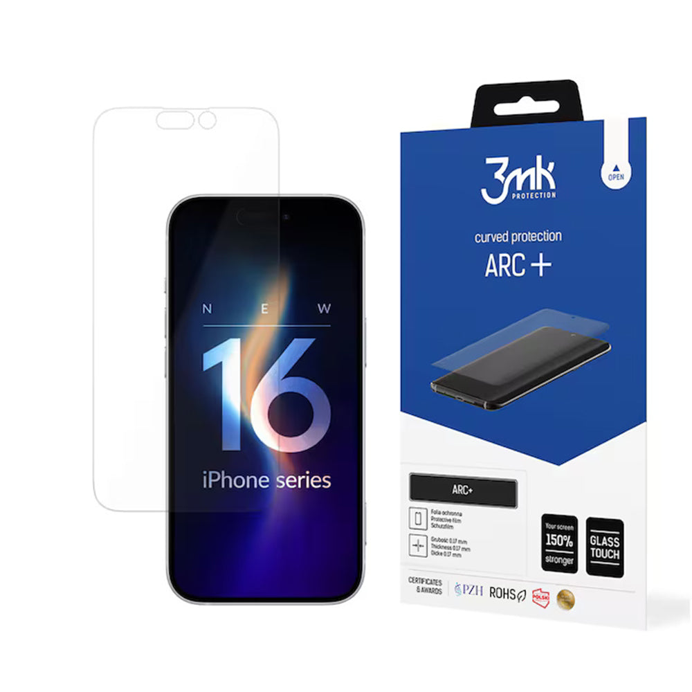 3MK ARC+ Screen Protector Film for Apple iPhone 16 Pro, Plastic