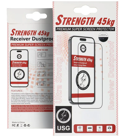 OEM Ultra Strong 45KG Screen Protector for Samsung Galaxy A17 4G / M16 M166 / A16 5G A166, Tempered Glass, Full Glue, 2.5D, Black