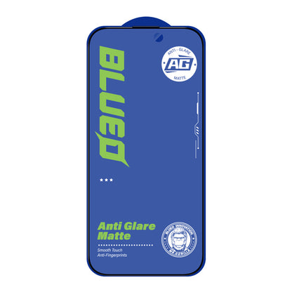 Blueo Anti-Glare Screen Protector Film for Apple iPhone 11 / XR, Tempered Glass, Full Glue, Black