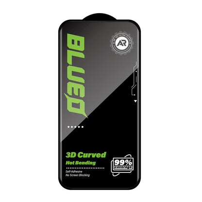 Blueo Curved Edge AR Applicator Screen Protector for Apple iPhone 18 Pro / 17 Pro / 17 / 16 Pro, Tempered Glass, Full Glue, 3D, Black