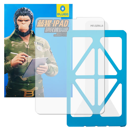 Blueo HD Applicator Pro Screen Protector for Apple iPad Pro 11 (2024), Tempered Glass, Full Glue
