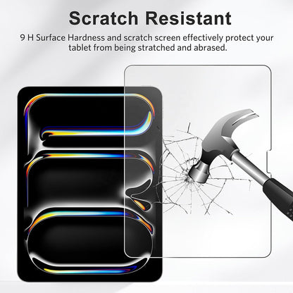 Blueo HD Screen Protector Film for Apple iPad (2025) / (2022), Tempered Glass, Full Glue