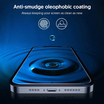 Blueo Silk HD Screen Protector Film for Apple iPhone XR, Tempered Glass, Full Glue, Set of 5 Pieces, 2.5D, Black