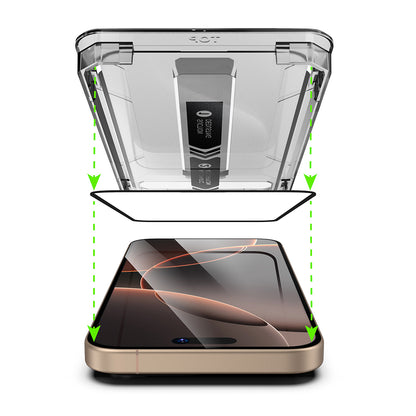 Techsuit TitanGlass Screen Protector for Apple iPhone 17 Air, Tempered Glass, Full Glue, Set of 2 Pieces, Black