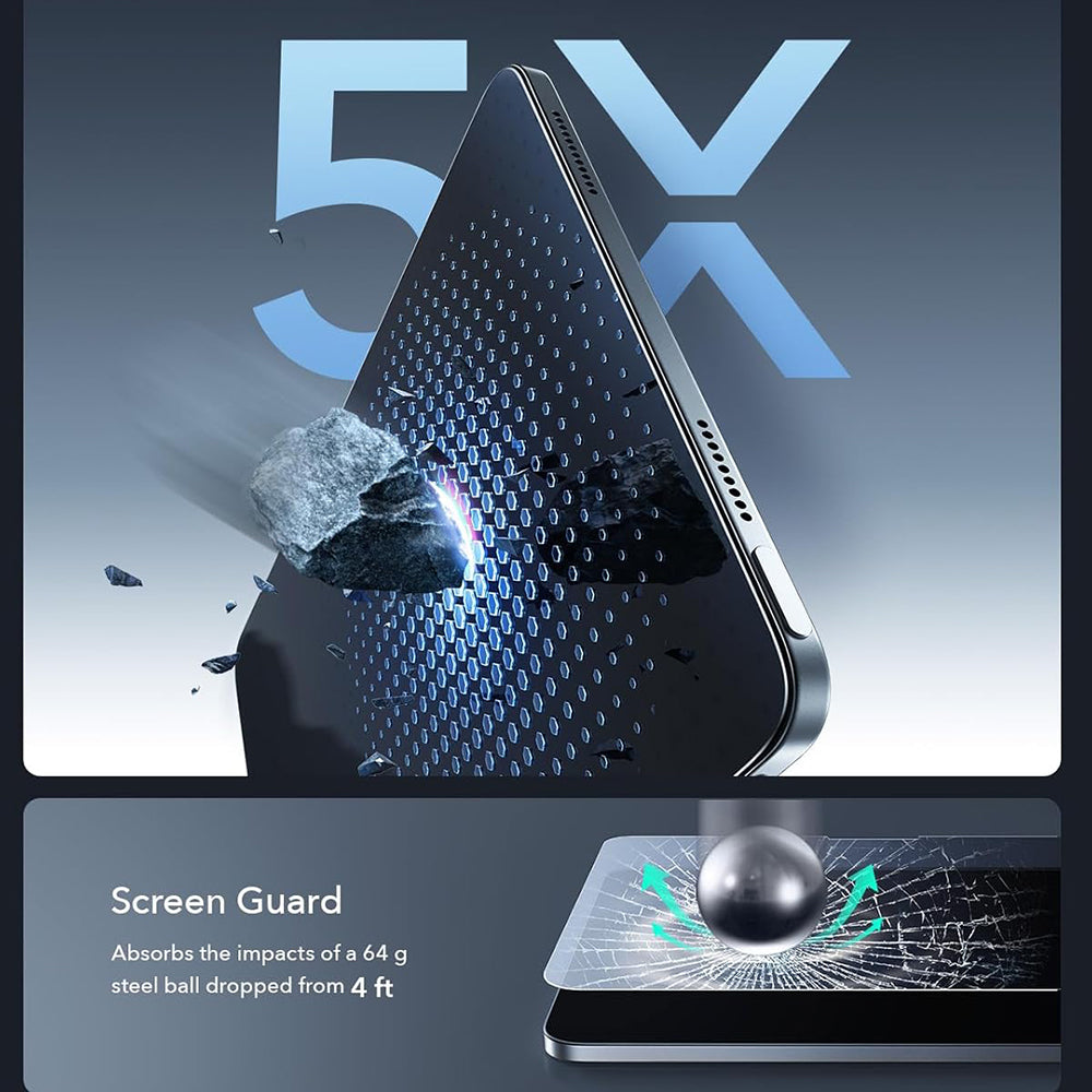 ESR Armorite Paper Feel UltraFit Screen Protector for Apple iPad Air 13 (2026) / Air 13 (2025), Tempered Glass, Full Glue