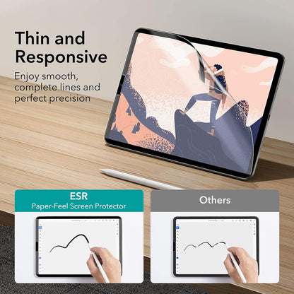 ESR Paper Feel Magnetic Screen Protector for Apple iPad Air 13 (2026) / Air 13 (2025) / Air 13 (2024), Plastic