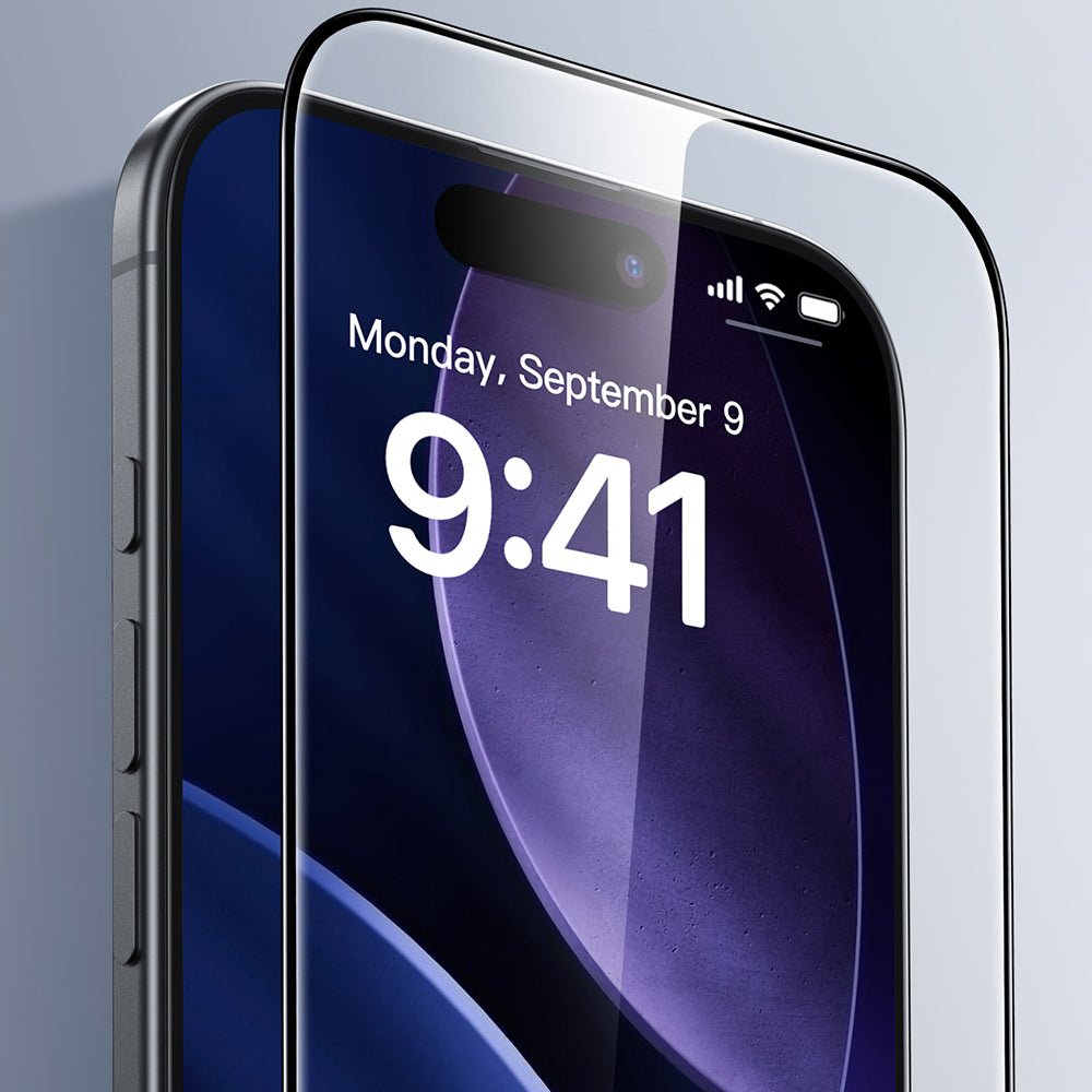 ESR UltraFit Screen Protector for Apple iPhone 17 Pro, Tempered Glass, Full Glue, Black