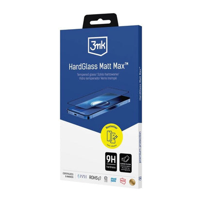 Matte Screen Protector 3MK Max for Samsung Galaxy S26 S942, Tempered Glass, Full Glue, Black