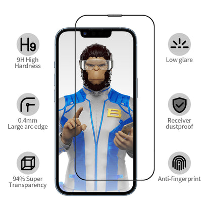 Blueo Matte Anti-Reflective HD Screen Protector for Apple iPhone 18 Pro Max, Tempered Glass, Full Glue, Black