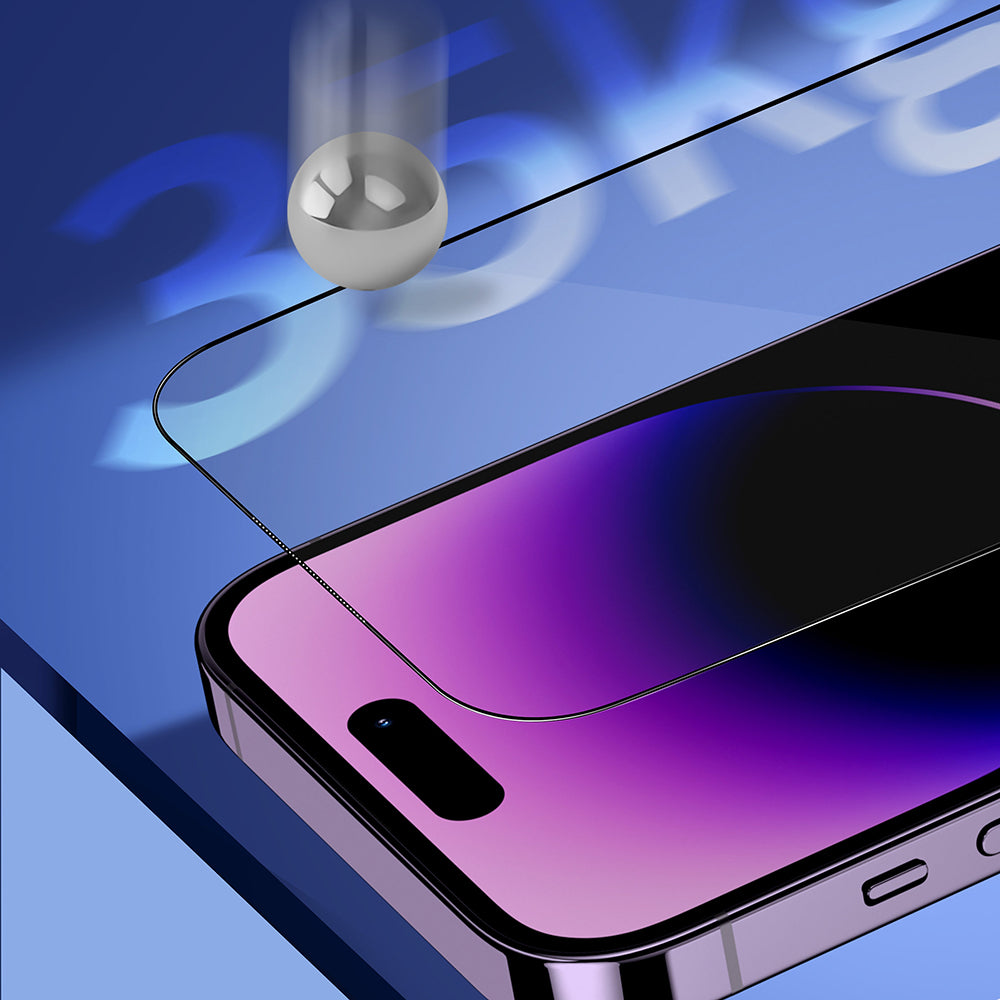 Blueo Premium Sapphire Applicator Privacy Screen Protector for Apple iPhone 18 Pro Max, Tempered Glass, Full Glue