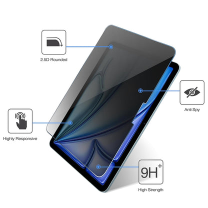 Privacy Screen Protector Techsuit ArmorGlass CrystalHD for Samsung Galaxy Tab S10 Lite, Tempered Glass, Full Glue, Set of 2 pieces