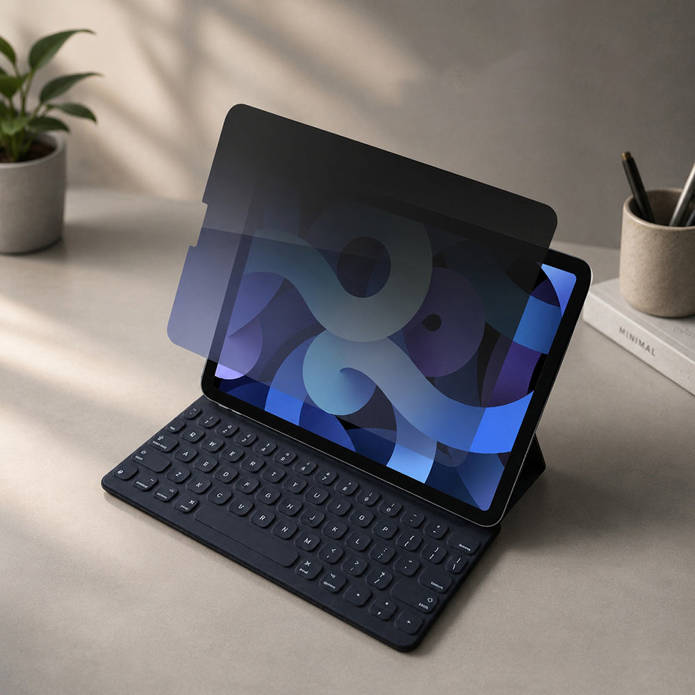 Privacy Screen Protector Techsuit ArmorGlass CrystalHD for Samsung Galaxy Tab S10 Lite, Tempered Glass, Full Glue, Set of 2 pieces