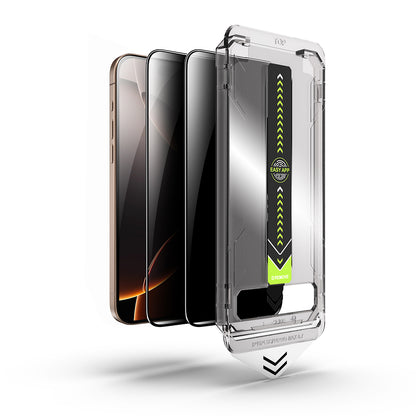 Privacy Screen Protector Techsuit TitanGlass for Apple iPhone 14 Pro Max, Tempered Glass, Full Glue, Set of 2 pieces