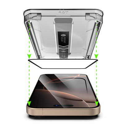 Privacy Screen Protector Techsuit TitanGlass for Apple iPhone 15 Pro, Tempered Glass, Full Glue