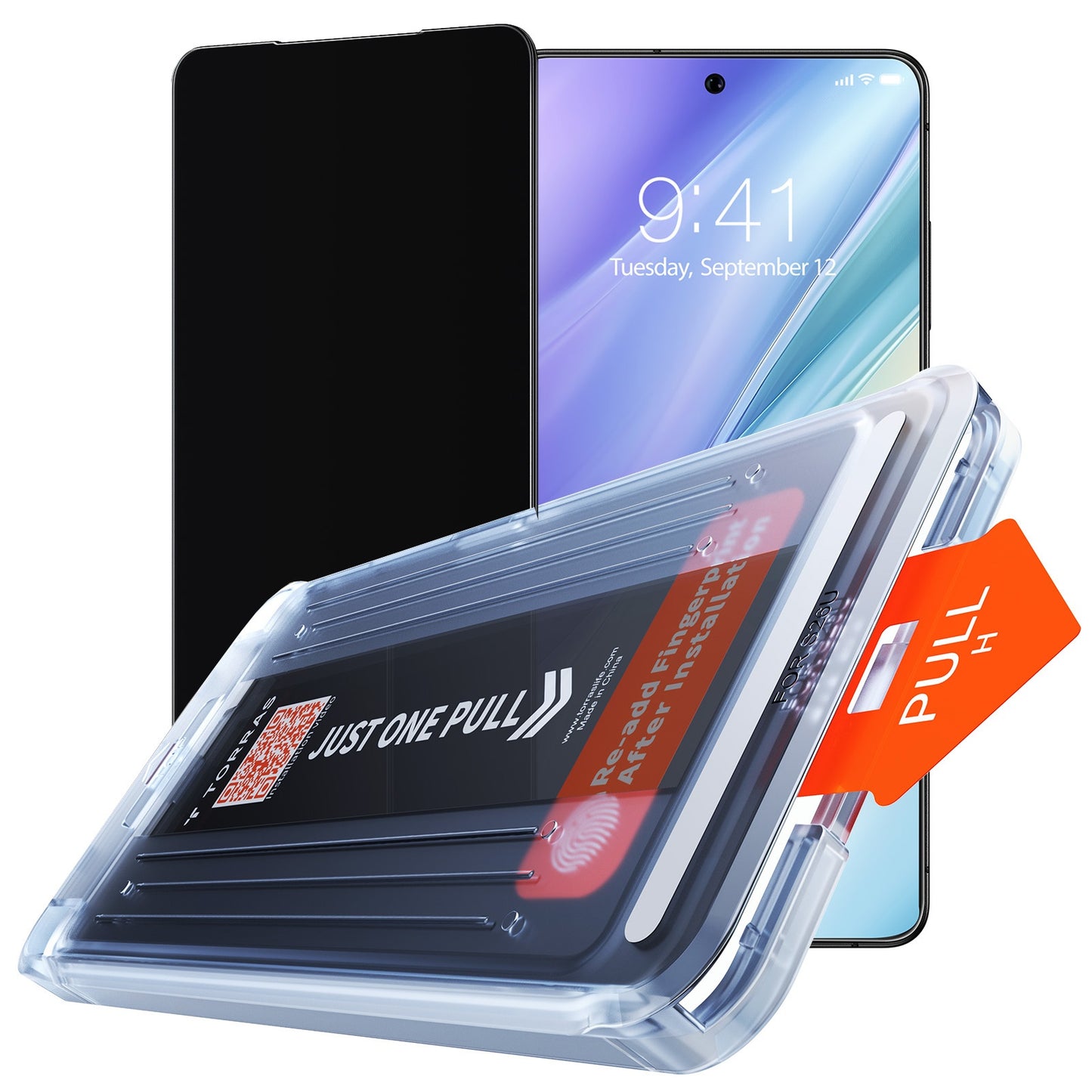 Torras GlassGo Install Master Privacy Screen Protector for Samsung Galaxy S26 Ultra S948, Tempered Glass, Full Glue