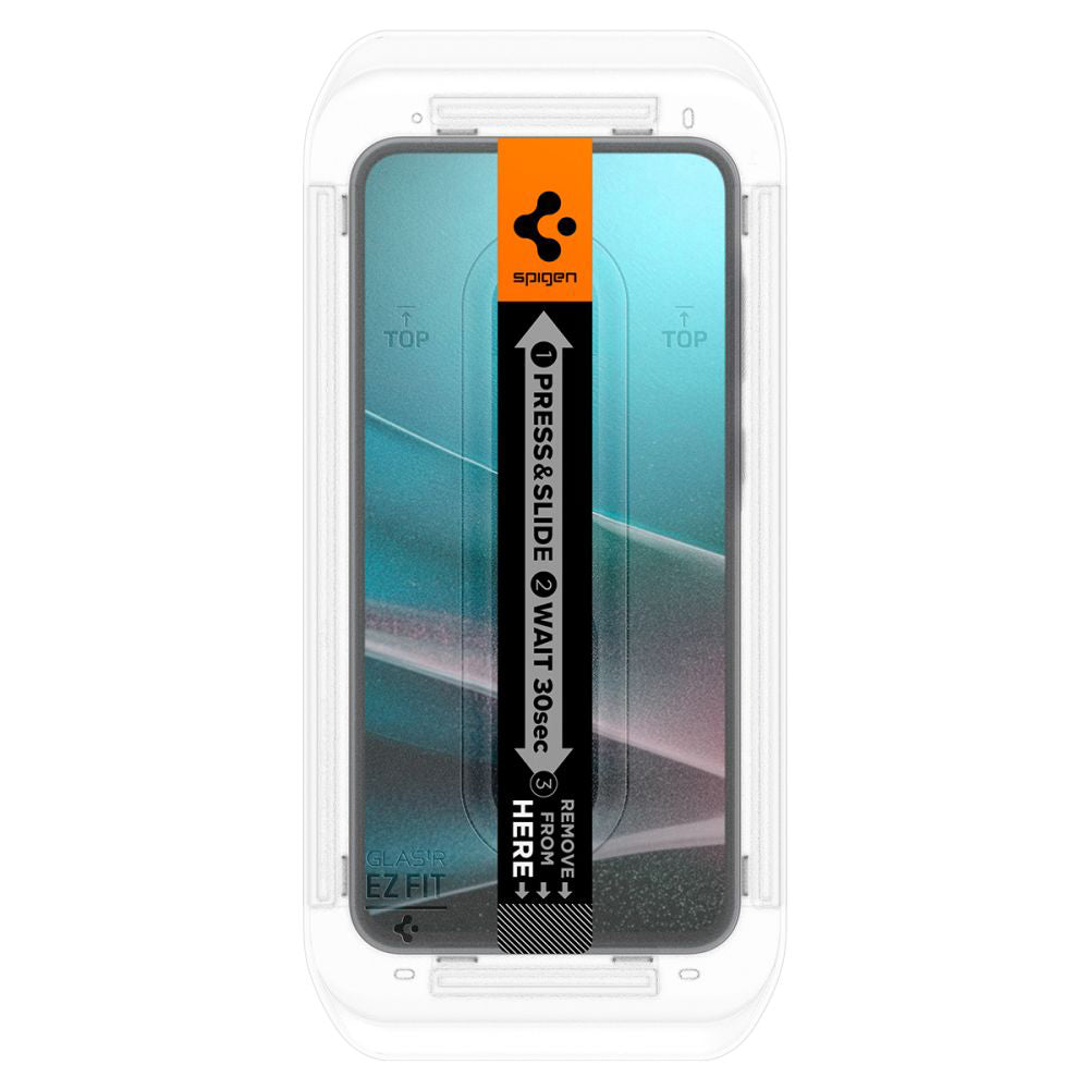 Spigen GlastR EZ FIT Screen Protector for Samsung Galaxy A36 A366, Tempered Glass, Full Glue, Set of 2 pieces AGL09202