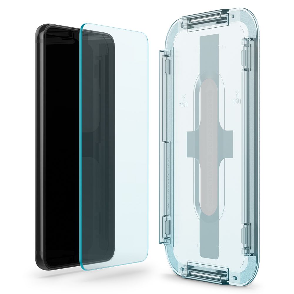 Spigen GlastR EZ FIT Screen Protector for Samsung Galaxy S22 5G S901, Tempered Glass, Full Glue, Set of 2 pieces AGL04151