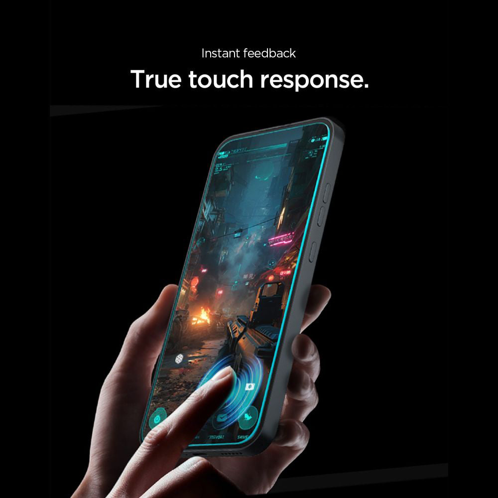 Spigen GlastR EZ FIT Pro Screen Protector for Nothing Phone (4a) Pro, Tempered Glass, Full Glue, Set of 2 pieces AGL11681