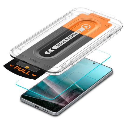Spigen GlastR EZ FIT Pro Screen Protector for Samsung Galaxy S25 Edge S937, Tempered Glass, Full Glue
