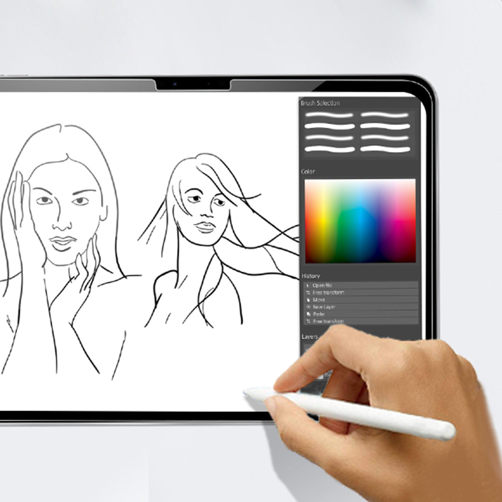 Techsuit ArmorGlass CrystalHD Screen Protector for Samsung Galaxy Tab S10+ / Tab S9 FE+, Tempered Glass, Full Glue, Set of 2 Pieces