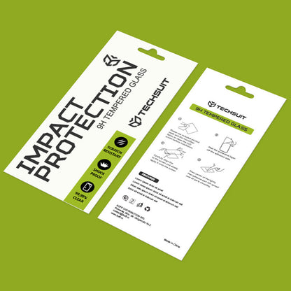 Techsuit Screen Protector for Apple iPhone 17 Air, Tempered Glass, Full Glue, 111D, Black