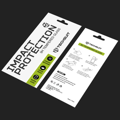 Techsuit Screen Protector Film for Apple iPhone 8 Plus / 7 Plus, Tempered Glass, Full Glue, 111D, Black