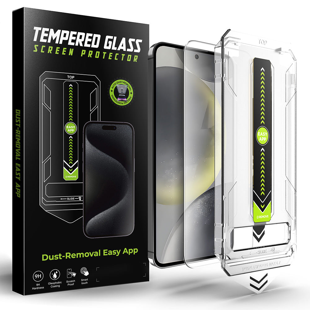 Techsuit TitanGlass CrystalHD Screen Protector for Samsung Galaxy S25 S931 / S24 S921, Tempered Glass, Full Glue