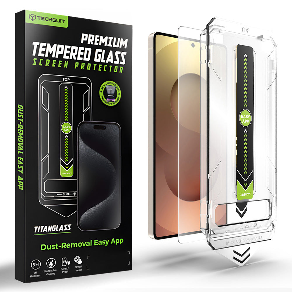 Techsuit TitanGlass CrystalHD Screen Protector for Samsung Galaxy S26 Ultra, Tempered Glass, Full Glue