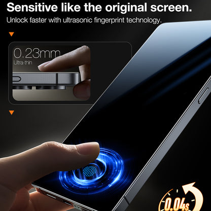 Torras GlassGo Install Master Screen Protector for Samsung Galaxy S25 Ultra S938, Tempered Glass, Full Glue