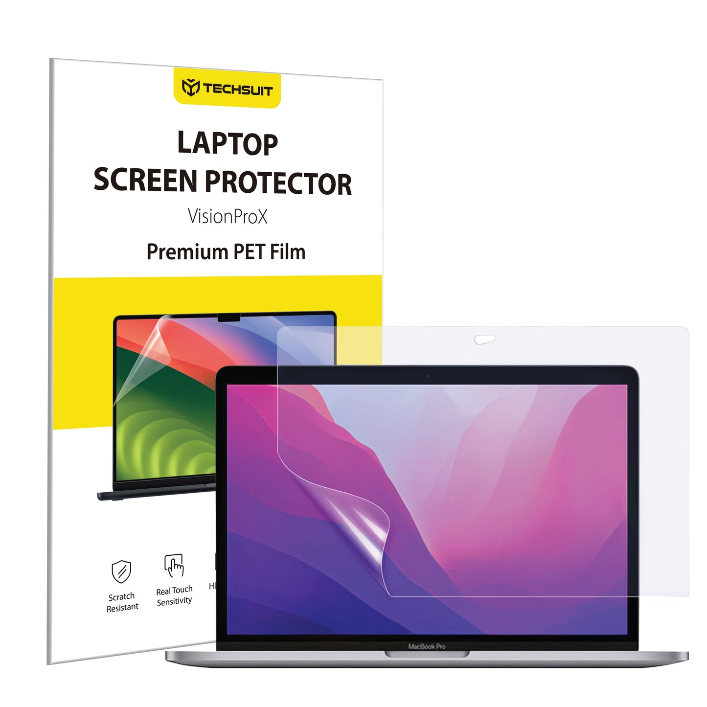 Matte Anti Blue Light Screen Protector Techsuit VisionProX for Apple MacBook Pro 13inch (2022) / (2020) / (2019) / (2018) / (2016), Plastic