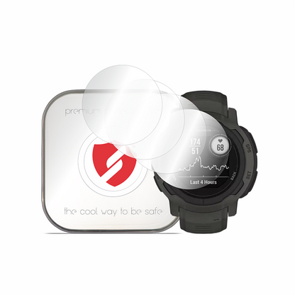 Smart Protection Premium Classic Screen Protector for Garmin Instinct 2, Set of 4 pieces, Plastic