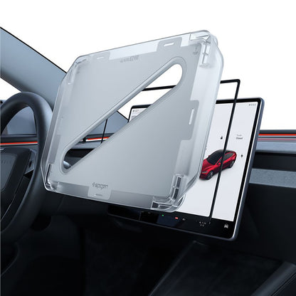Spigen GlastR EZ FIT Protective Film for Tesla Y Navigation (2026 / 2025) / 3 (2026 / 2025 / 2024), Tempered Glass AGL10654